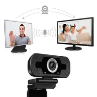 Kamera Web HD 1080P Baru, Kamera Web untuk Panggilan Video, Rapat, Siaran Langsung dengan Mikrofon