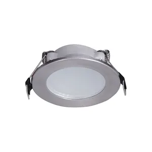 Ultra Slim Under Cabinet LED Light 1W Aluminium Round Shell With Connection Wire Kitchen Bright Light