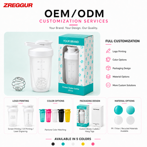 Botella Mezcladora de Proteínas de 300 ml con Etiqueta Privada, Botella de Plástico PP con Bola Mezcladora, Boquilla Suave de Boca Ancha, Color Personalizado para Entrenamiento - Product Image 6
