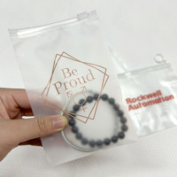 Groothandel op maat gemaakte transparante plastic sieraden ritssluitertassen met bedrukt logo kleine PE zip lock zakjes