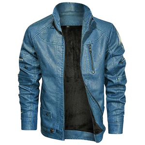 Premium Genuine Leather Winter Sheep Fur Leather <b>Jacket</b> for Men <b>Women</b> Customizable Motorcycle Biker Outerwear with Fleece Lining - Product Image 4