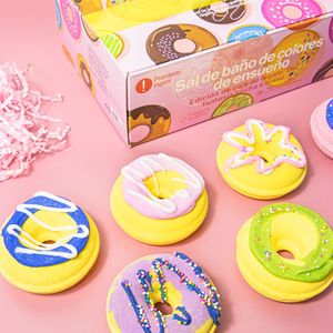 Série Donut : Ensemble de Boules de Bain Effervescentes au Sel Marin 100g (Lot de 2/4) pour le Commerce International - Product Image 3