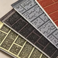 Panneau de bardage métallique gaufré effet bois, anti-corrosion et isolant thermique, en gros à prix réduit, pour murs extérieurs d'ateliers agricoles