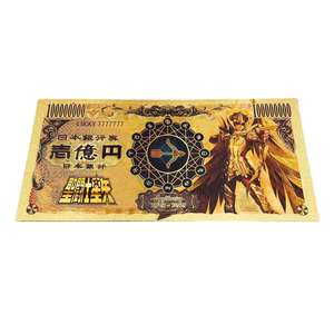 Uang Kertas Plastik Emas Koleksi 100 Juta Yen, Desain Baru 12 Anime Jepang Saint Seiya - Product Image 4