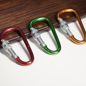 Mosquetones en forma de D de aleación de aluminio con cierres para mochilas de exterior, llaveros, clips de liberación rápida, uso universal - Product Image 5