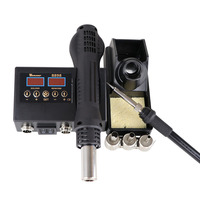Estación de Soldadura 8898 2 en 1 con Pantalla Digital, Pistola de Aire Caliente para Reparación de Celulares, BGA, SMD, PCB, IC, Herramientas de Soldadura