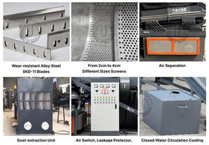 Machine de recyclage automatique de câbles à haute efficacité, ligne de séparation de métaux ferreux et de cuivre, ligne de broyage avec boîte de jonction, broyeur - Product Image 5