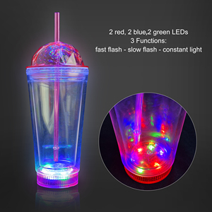 Vasos de Plástico con Luces LED Intermitentes y Pajitas para Fiestas de Año Nuevo Chino, Discotecas, Conciertos, Bares, DJ - Product Image 6