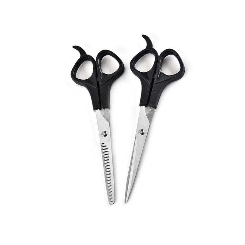 Plastic Black Handle Shear Flat Teeth Set