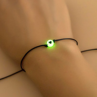 Bracelet d'amitié simple coeur chanceux lumineux carte de promesse Pinkie Bracelet de Couple réglable pour hommes et femmes