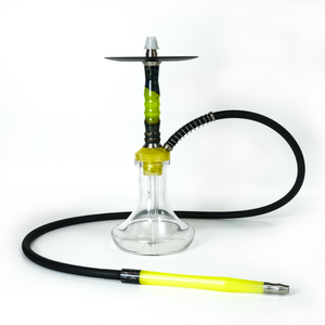 LED shisha haute qualité personnalisé Set de narguilés en acier inoxydable avec plateau Tuyau en silicone - Product Image 4