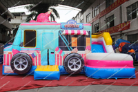Ice Cream Van Bounce House Bull Riding Machine Étanche Football Blanc Bounce Castle Bubble House Trampoline Party Location Tente