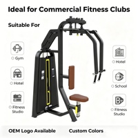 Machine de musculation professionnelle robuste à double fonction (Pec Fly et Deltéens dorsaux), à charge par disques, pour la musculation des pectoraux et des épaules, équipement de fitness pour salle de sport