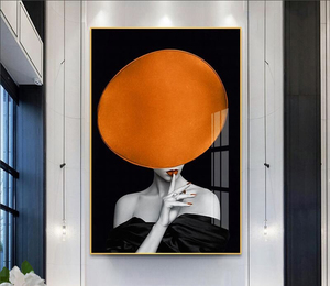 Vẻ đẹp phụ nữ vải tường nghệ thuật vẻ đẹp trừu tượng sơn vải in phòng khách đóng khung trang trí nội thất sẵn sàng để treo, - Product Image 3