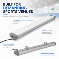 Luz Tri-Proof OEM DALI Regulable IP65 Impermeable con Opción de Sensor, Garantía de 5 Años para Proyectos de Gimnasios Multiusos y Pistas Deportivas