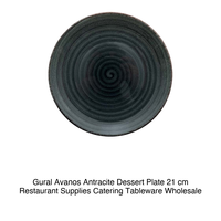 Assiette à dessert Avanos Anthracite 21 cm Gural