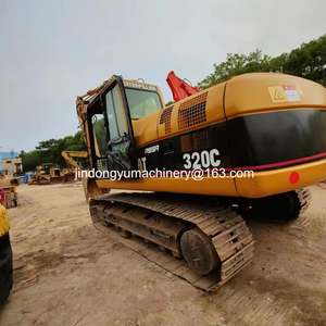 Prix bas, faible nombre d'heures de travail, excavatrice sur chenilles CAT320C d'occasion, excellente qualité, à vendre - Product Image 2