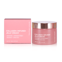 Crème Visage Coréenne au Collagène et ADN de Sodium, Gel de Collagène à la Fleur de Camélia Japonica pour Soins de la Peau