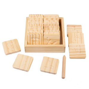 Legno capitale Lowercase lettera inglese alfabeto arabo bordo scrittura per bambini tavola da ginnastica giocattolo <span class=keywords><strong>in</strong></span> legno montessori - Product Image 1