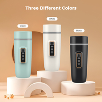 Chauffe-Eau Électrique Compact USB Rechargeable pour Voiture, Bureau et Activités de Plein Air avec Contrôle de Température – Bouilloire Électrique Intelligente