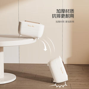 Boîte à mouchoirs élégante en plastique avec mécanisme à ressort pour la maison, le bureau, la salle de bain, rangement pratique, design polyvalent - Product Image 3