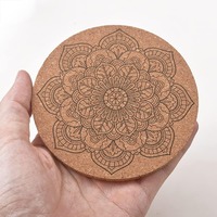 TOPKO – tapis en liège de forme ronde, résistant à la chaleur, personnalisé