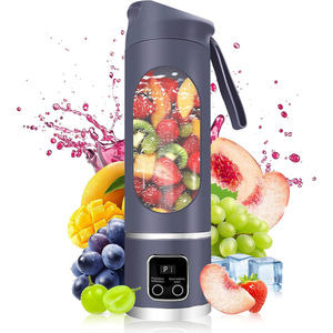 New Portable <b>Mini</b> USB Citrus <b>Juicer</b> Iron Blade Smoothie Blender for Outdoor Car Hotels RVs Electric Power Source - Product Image 1