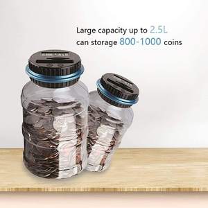전기 플라스틱 동전 저금통 디지털 카운팅 LED 디스플레이 대용량 저금통 어린이 선물용 - Product Image 2