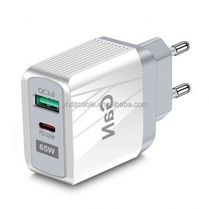 Chargeur mural multi-ports USB C QC3.0 65W à charge rapide PD3.0 pour smartphone, ordinateur portable, chargeur USB rapide - Product Image 2