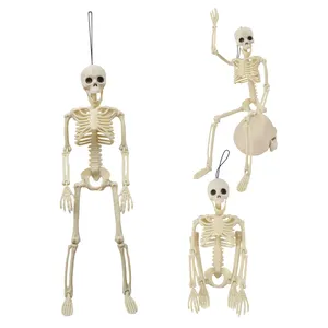 FUSHENG Fabrik verrückte Party Heimdekoration ganze Körpergröße hängendes realistisches Skelett für Halloween mit beweglichen Gelenken