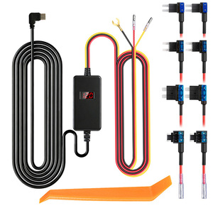 Câble d'alimentation pour caméra embarquée 12V/24V vers 5V avec surveillance de stationnement et enregistrement en time-lapse - Modèle L170 (Export) - Product Image 1