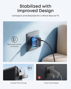 Anker Nano 70W Output Ultra-Fast 3 Port Type Foldable <b>Plug</b> <b>Adapter</b> Fast Charging for A121A 70W Output Wall Cha - Product Image 6