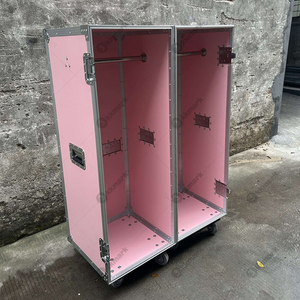 Kkmark Valigia Rosa <span class=keywords><strong>ADA</strong></span> Tour Case Doppio Armadio Largo Flight Case per Abbigliamento - Product Image 3