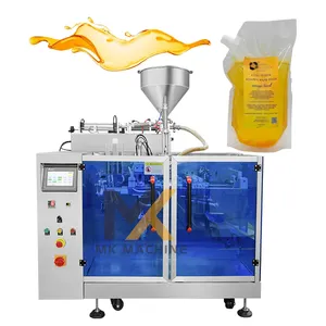Fully automatic 1000ml 500ml premade doypack bag pouch viscous dishwashing liquid soap packaging machine