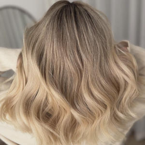 Perruque en dentelle transparente HD, cheveux humains vierges européens, pré-épilés, avec des mèches blond <span class=keywords><strong>champagne</strong></span>, style juif, vague corporelle - Product Image 1