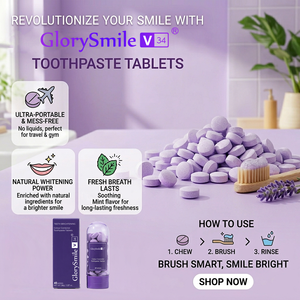 GlorySmile V34 Purple <strong>Toothpaste</strong> Tablets <strong>Colour</strong> <strong>Corrector</strong> Teeth Brightening Chewable <strong>Toothpaste</strong> 45pcs Portable Travel Friendly - Product Image 3