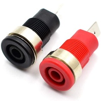 Adaptateur de poste de liaison de prise banane 4mm 2mm femelle à montage sur panneau pour connecteurs banane 4mm