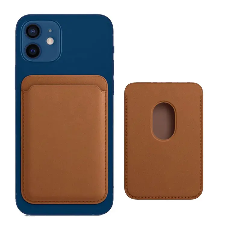 For Iphone12 Pocket Men Custom Case Magnetic Rfid Phone Leather Wallet Business Credit Magsafing Card Holder