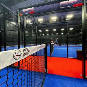 Campo da Padel Indoor Certificato <span class=keywords><strong>APEX</strong></span> CE/FIP con Erba Sintetica Ignifuga - Caratterizzato da Vetrate Panoramiche - Product Image 2