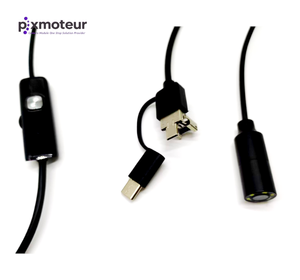 Modul Kamera Endoskop Industri Pixmoteur PE-U21450-C10 5MP Auto Fokus Diameter 14mm USB Tahan Air Boreskop 1944x2592px - Product Image 2