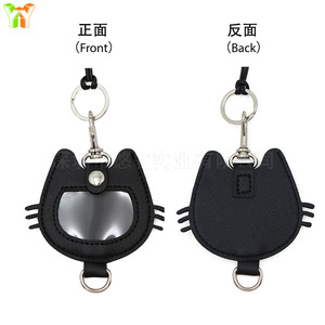 In-stock leather cat head mini <b>bag</b>, <b>coin</b> purse, key necklace, pendant, sweater chain accessory, neckband to match clothing. - Product Image 5