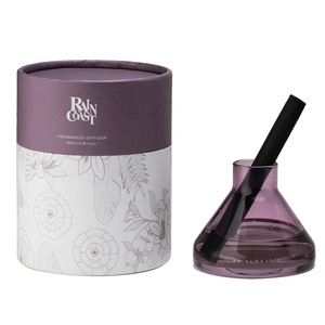 RAINCOAST Aroma Diffuser Wholesale Hand-Blow Glassware 24mm Thick Natural Rattan Sticks Reed Diffuser