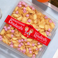 260 grammes de biscuits cuits de la série Bean You Wan avec des boîtes d'emballage jetables transparentes utilisées pour l'emballage des produits