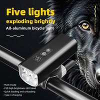 Phare de vélo à haute luminosité en alliage d'aluminium lumière de vélo équipement d'éclairage de cyclisme en plein air accessoires de vélo