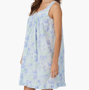 Camicia da Notte Estiva in Cotone Fatta a Mano per Donna, Abito Casual Midi con Stampa, Pigiama da Ragazza - Product Image 3