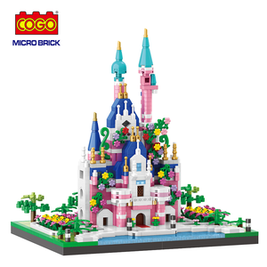 <span class=keywords><strong>COGO</strong></span>キャッスルマイクロビルディングレンガ建設玩具プラスチックビルドブロックキッズクリエイティブ玩具ガールズプリンセスビルディングブロックセット - Product Image 3