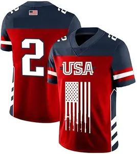 번호 12 새로운 축구 스티치 유니폼 + 패치 2020, 저렴한 미식 축구 승화 유니폼