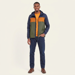 Custom Logo Front High Quality Polyester Embroidery Stand Neck Motorcycle Windbreaker Hooded Track Nylon <b>Zip</b>-<b>Up</b> <b>Jacket</b> for Men - Product Image 1
