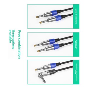 Cavo Audio a Due Canali da 65mm Maschio-Maschio in Rame Senza Ossigeno per <span class=keywords><strong>Amplificatore</strong></span> Chitarra, Mixer, Registrazione Binaurale, Scheda Audio - Product Image 4