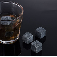 Cubitos de hielo de granito de enfriamiento de whisky Natural de 2x2x2 cm personalizados de fábrica Original, accesorios para bebidas reutilizables